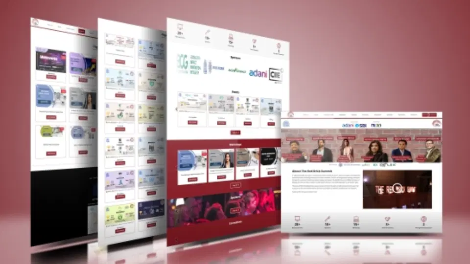 Event management website and app