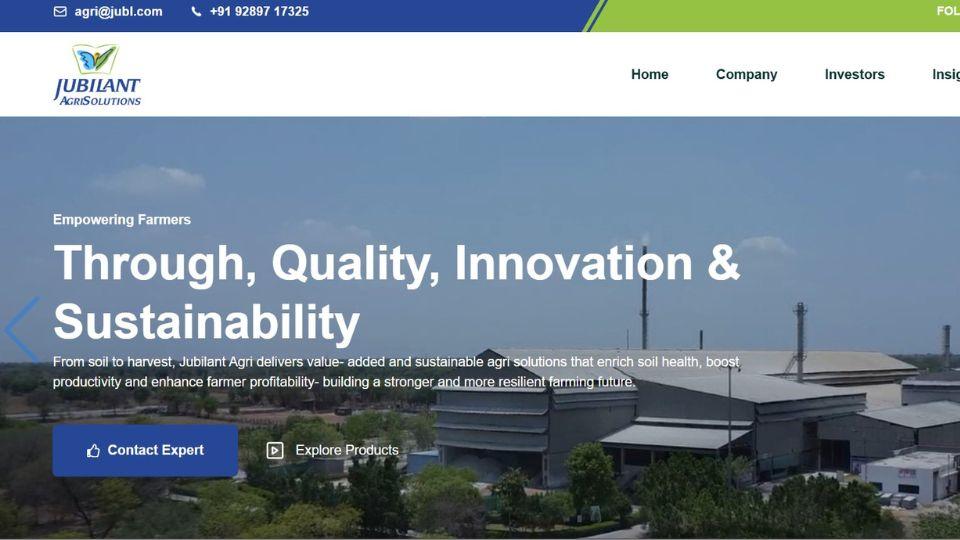 Jubilant Agri Corporate Website